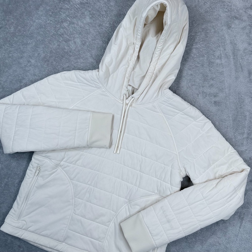 Lululemon Dynamic Movement Puffer Hoodie Womens 6 Pullover Quilted Sweatshirt